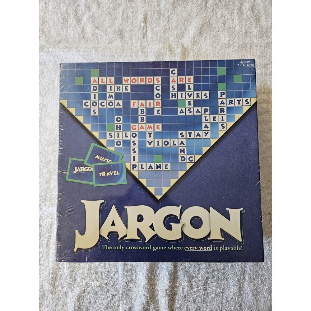 Jargon Crossword Game Ages 10+ for 2 to 6 Players from Friendly Games New Sealed